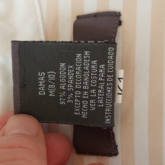 George ME Designs by Mark Eisen Striped Button Down Blouse - Picture 6 of 7